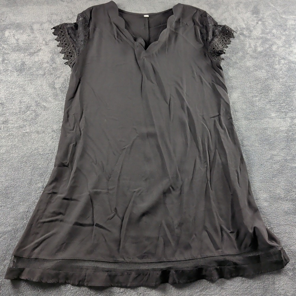 Black Lace Sleeve Women's Sleep Robe